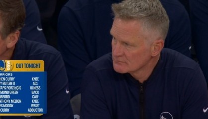 开云-不忍直视！勇士本场对阵尼克斯 大小库里&amp;巴特勒&amp;追梦等8人缺席
